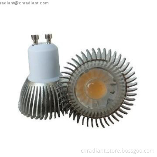 Energy Saving GU10 COB 4W Non-Dimmable LED spotlight High Power War